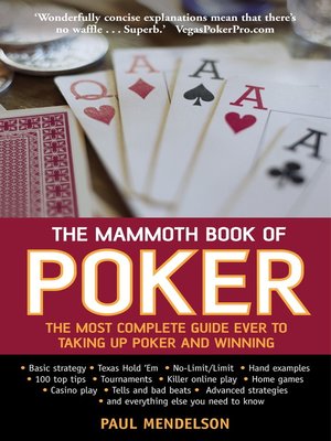 cover image of The Mammoth Book of Poker